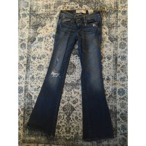 Low rise hollister flare jeans